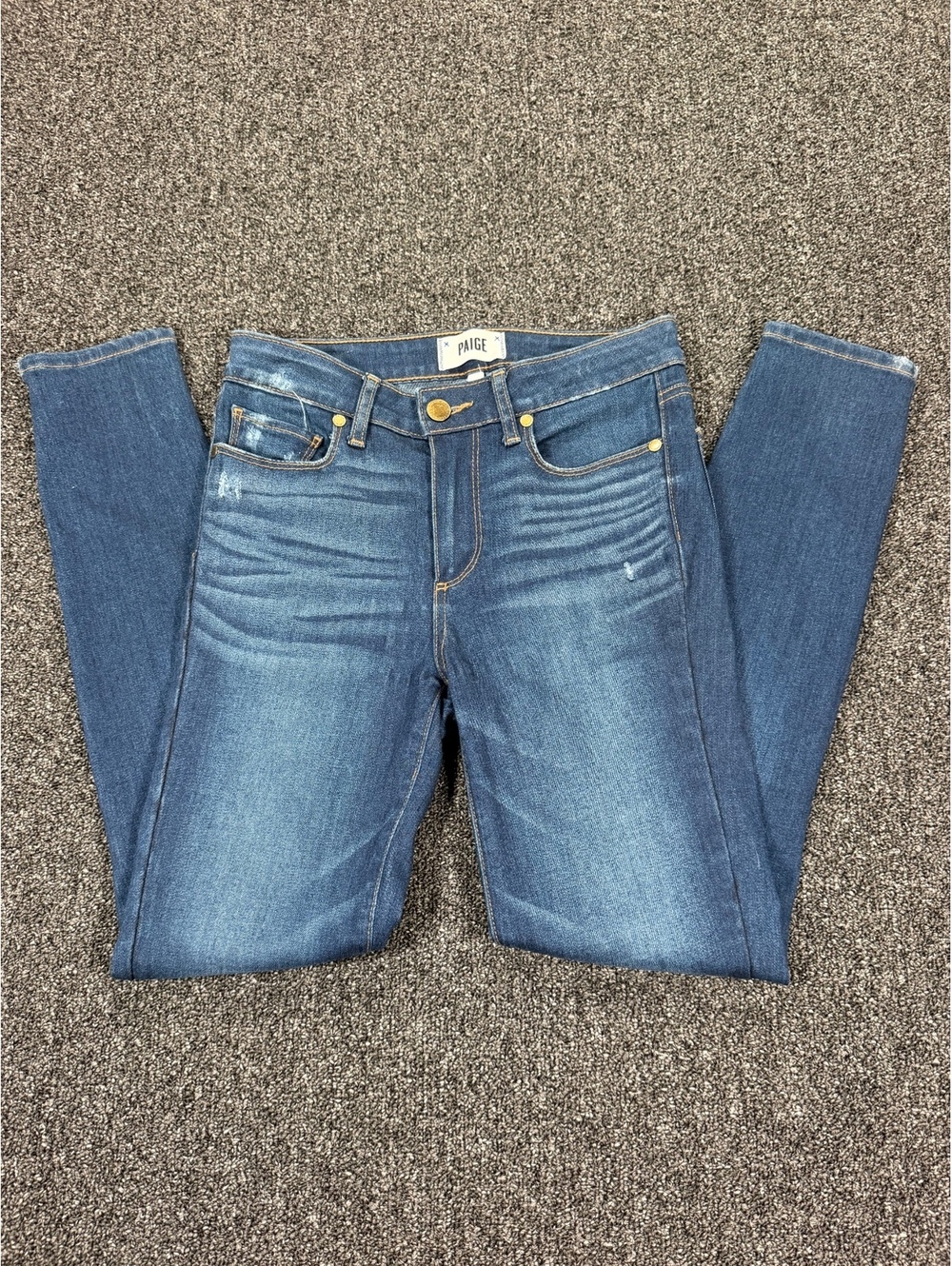 Paige Women's Skinny Jeans Size 27 Medium Blue Wash